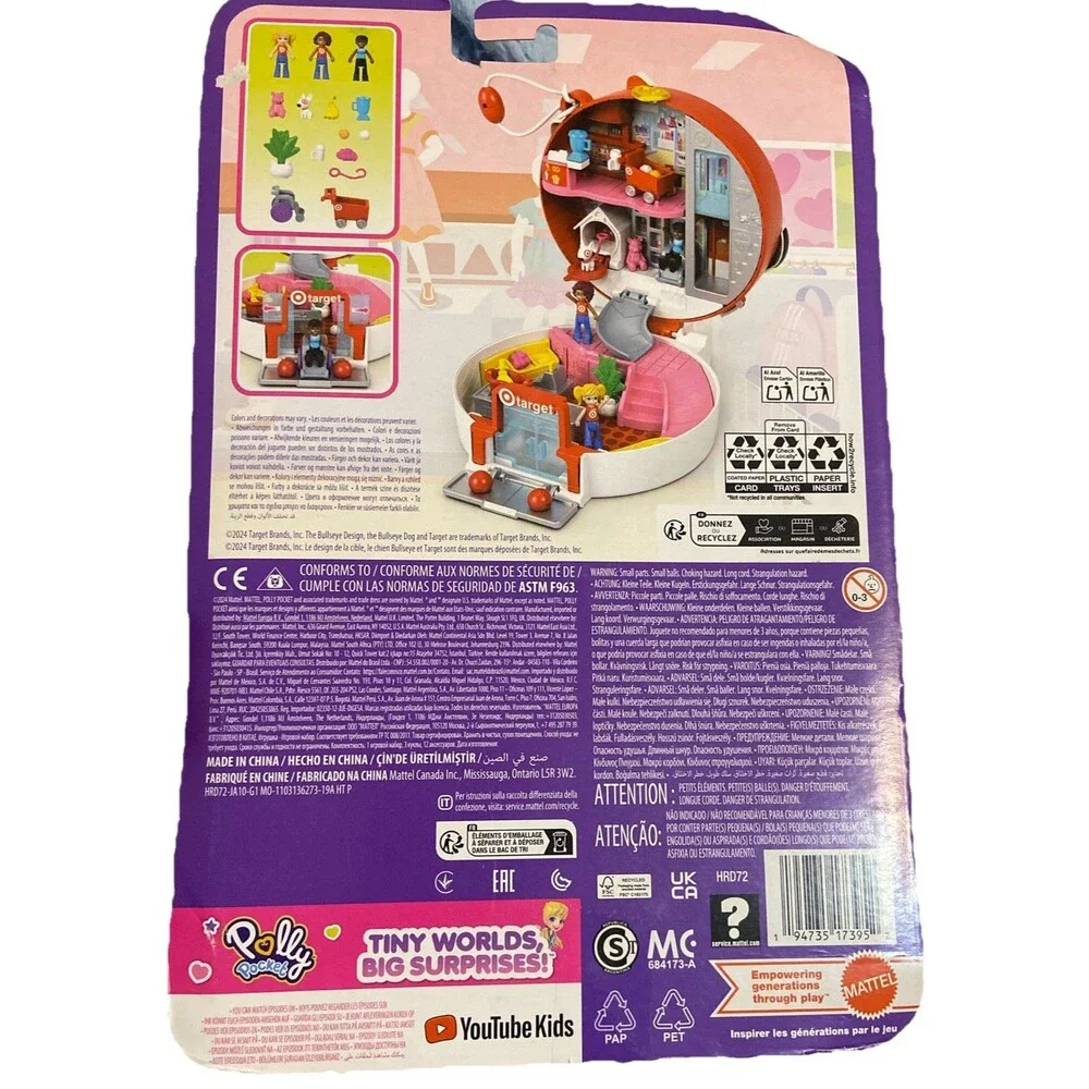 Polly Pocket TARGET BULLSEYE ADVENTURE Exclusive Playset NWT Doll Mini - Picture 2 of 13